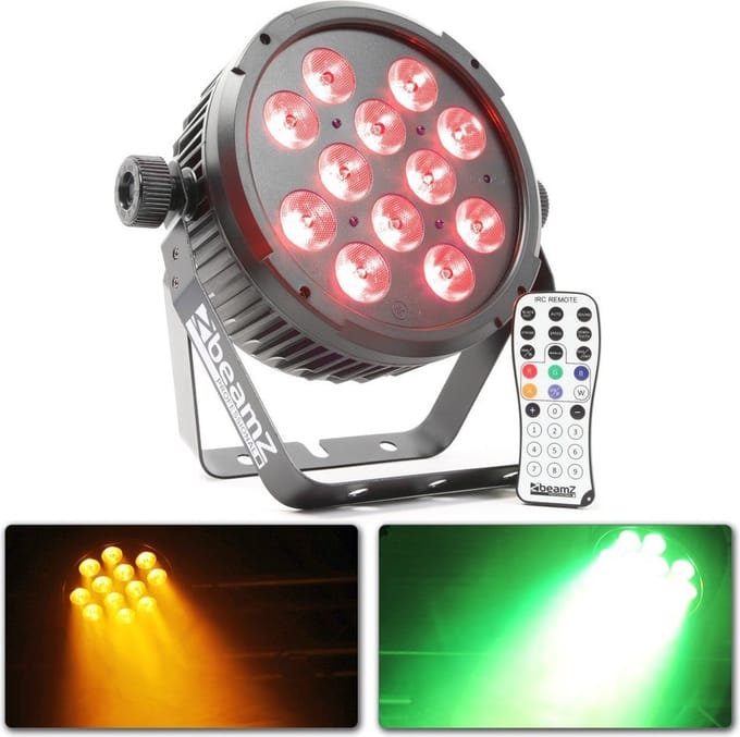 BeamZ BT310 FlatPAR 12x 8W DMX met afstandsbediening