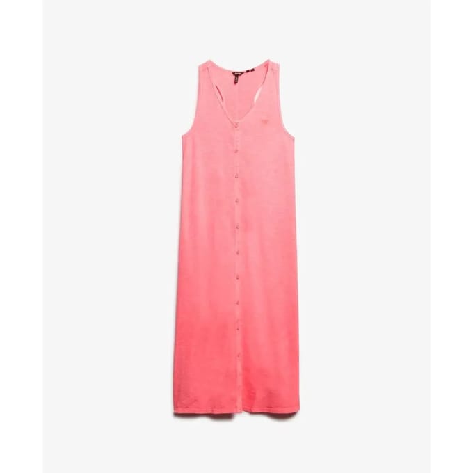 Superdry - Beach jersey midi-hemdjurk - Dames - Jurken