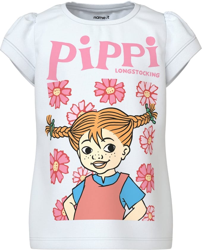 NAME IT - NMFAMENA PIPPI SS TOP SKY - Meisjes - T-shirts