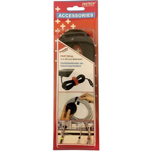 FASTECH® 697-330C Klittenband Om te bundelen Haak- en lusdeel (l x b) 5000 mm x 20 mm Zwart 5 m