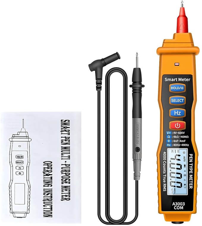 Digitale Pen Multimeter - Spanningstester Doorgangstester - Elektrische Metingen - Contactloze Detectie - 0-600V 0-40MΩ
