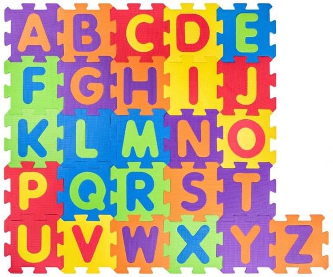 Foam Puzzelmat Letters - Vloerpuzzel met 26 grote puzzelstukken