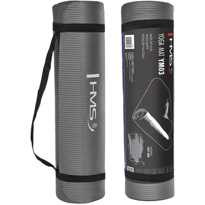 HMS YM03 Serie - Yogamat - Grijs - NBR - 183x61 cm