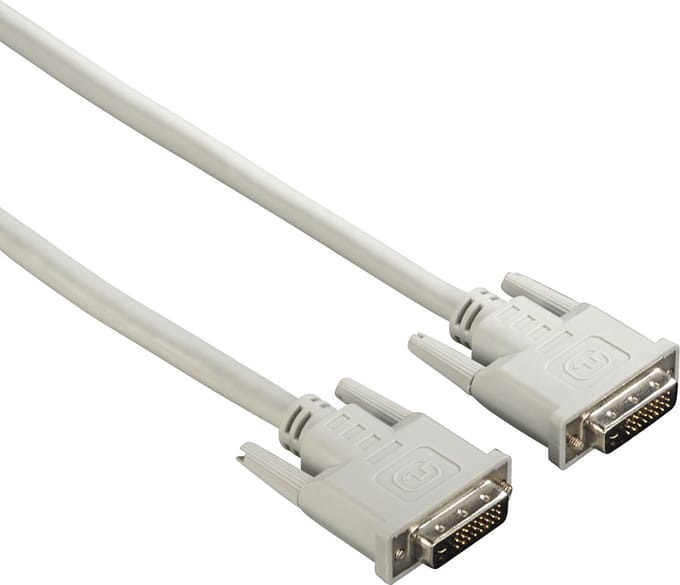 Hama 00200931 DVI kabel 1,5 m DVI-D Grijs