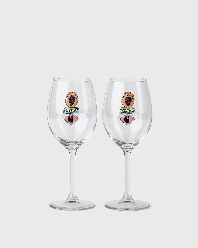Stacked Grapes Wine Glass Set
