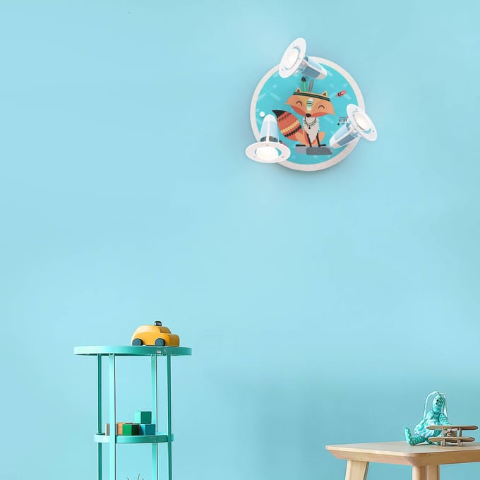 Elobra Plafondlamp Little Indians, Vos Filip, turquoise