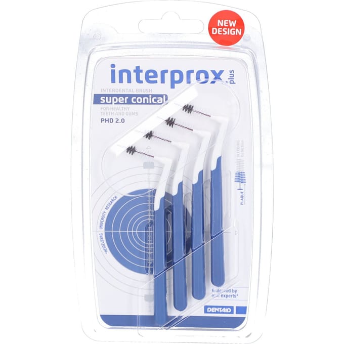 Interprox Plus Ragers Super Conical - Donkerblauw - PHD 2,0 mm - 4 Ragers