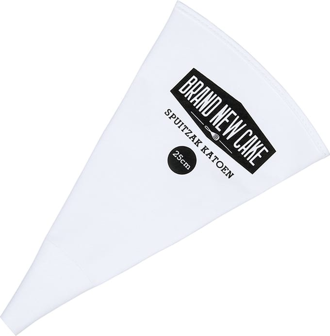 BrandNewCake® Spuitzak Katoen 25cm - Herbruikbare Spuitzak - Duurzam - Afwasbaar - Wit