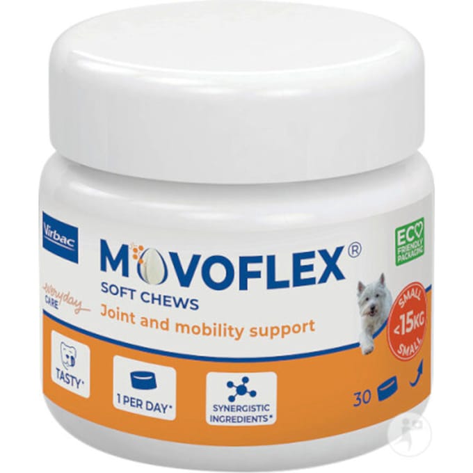 S: 60g Movoflex Soft Chews Joint & Mobility Support voor honden