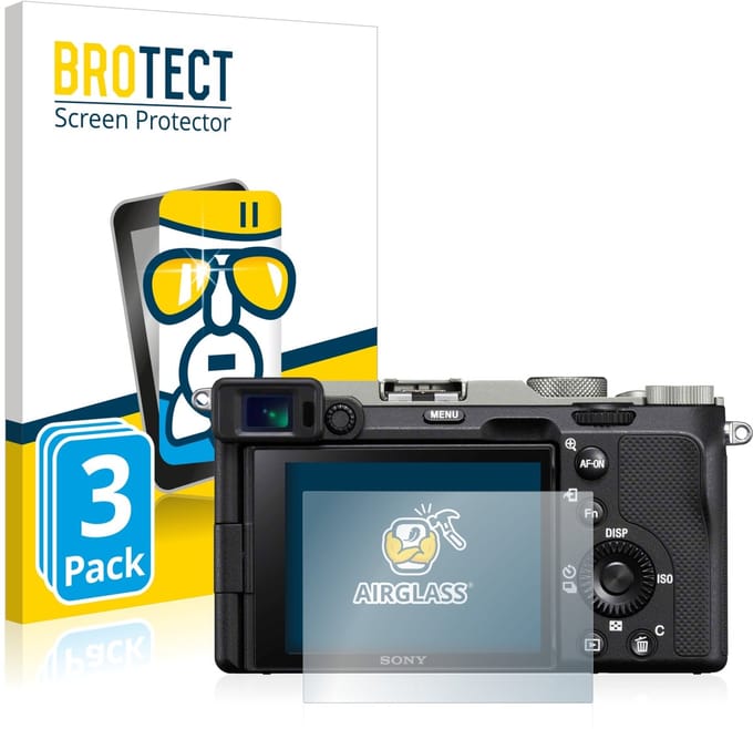 Screenprotector 3 Stuks voor Sony Alpha 7C Beschermglas transparant