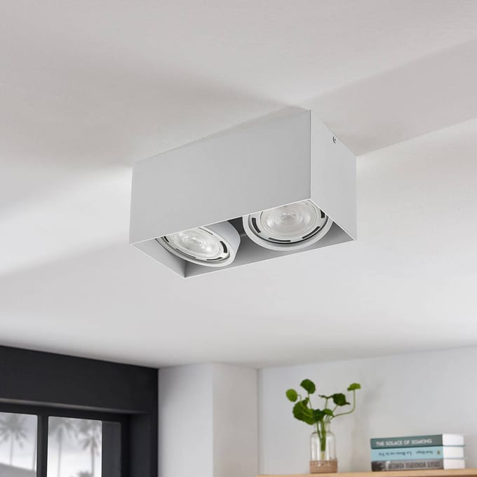 Arcchio - buitenspot - 2lichts - Aluminium, metaal - H: 12 cm - GU10 - wit
