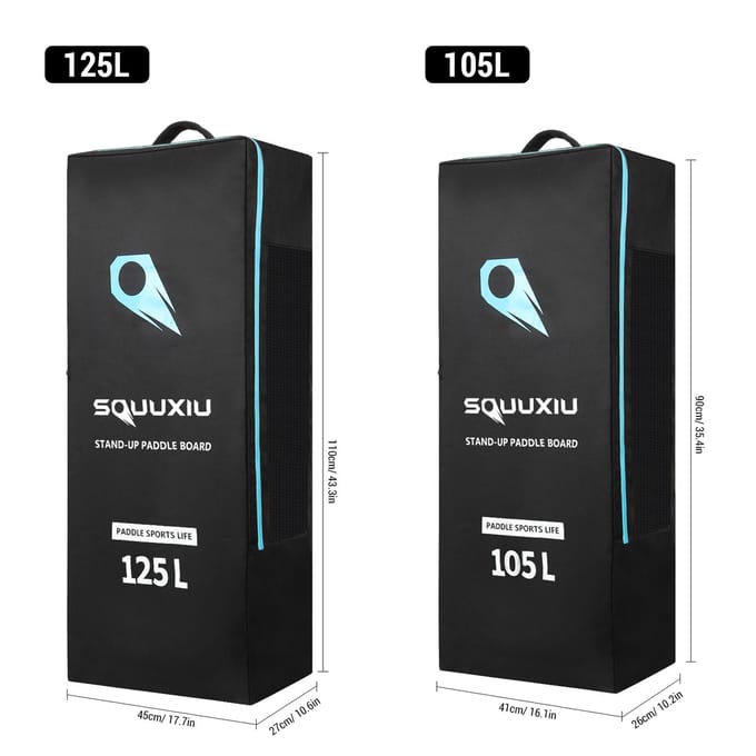125L Opblaasbare Paddleboard Tas SUP Board Tas Surfboard Rugzak Stand Up Board Schouderrugzak 105L black