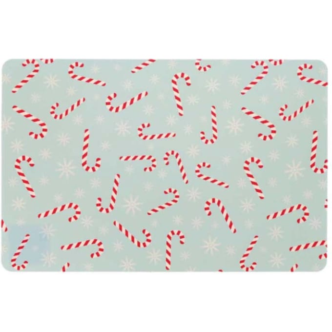 Unique Living placemat xmas lollipop 30x45cm blue