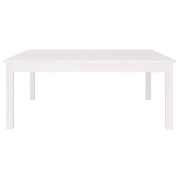 vidaXL - Salontafel - 100x100x40 - cm - massief - grenenhout - wit