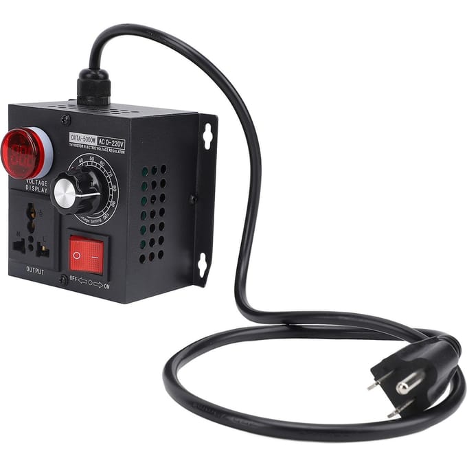 Régulateur de Tension Électronique 5000W Thyristor LED Affichage Numérique Contrôleur de Vitesse Variable en Continu