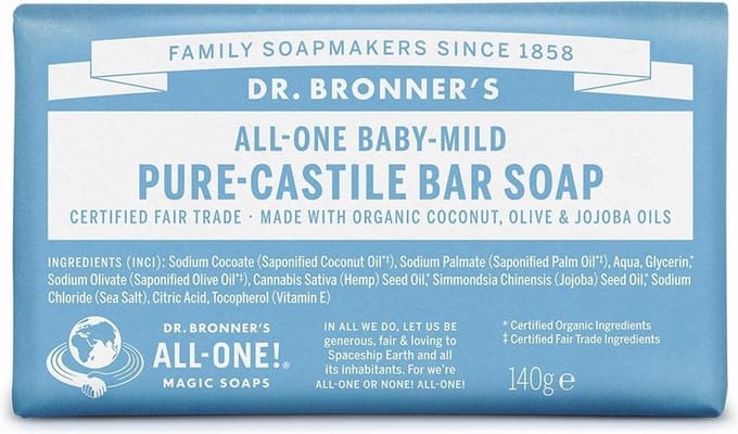 Unscented Baby-Mild Castile Bar Soap