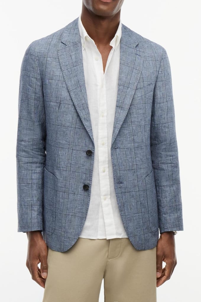 Tommy Hilfiger Dc Small Check Blazer Navy Iris Check Größe: 48 | Blazer Outlet | Herren | Violett