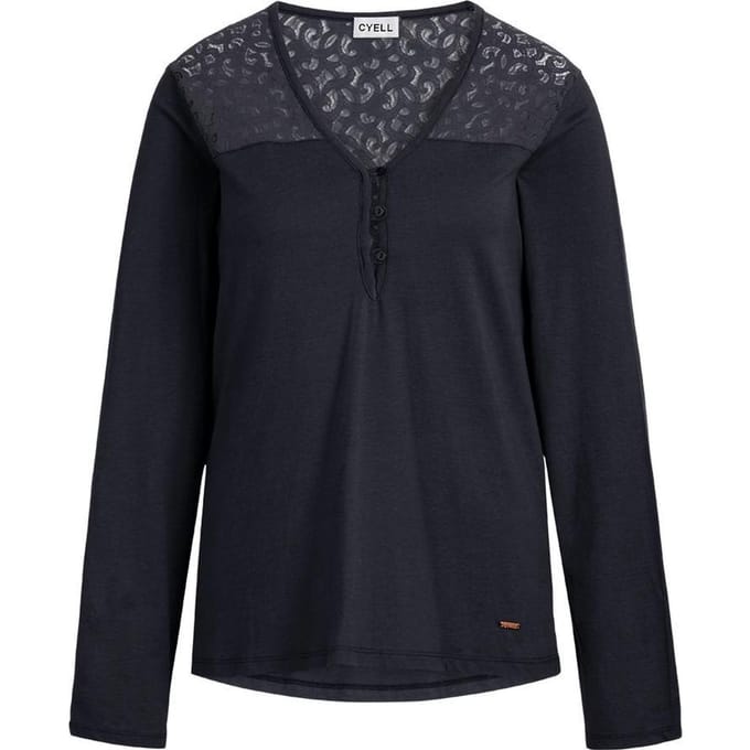 Cyell - Maat 44 - HARMONY INK longsleeve Pyjamashirt - Darkblue