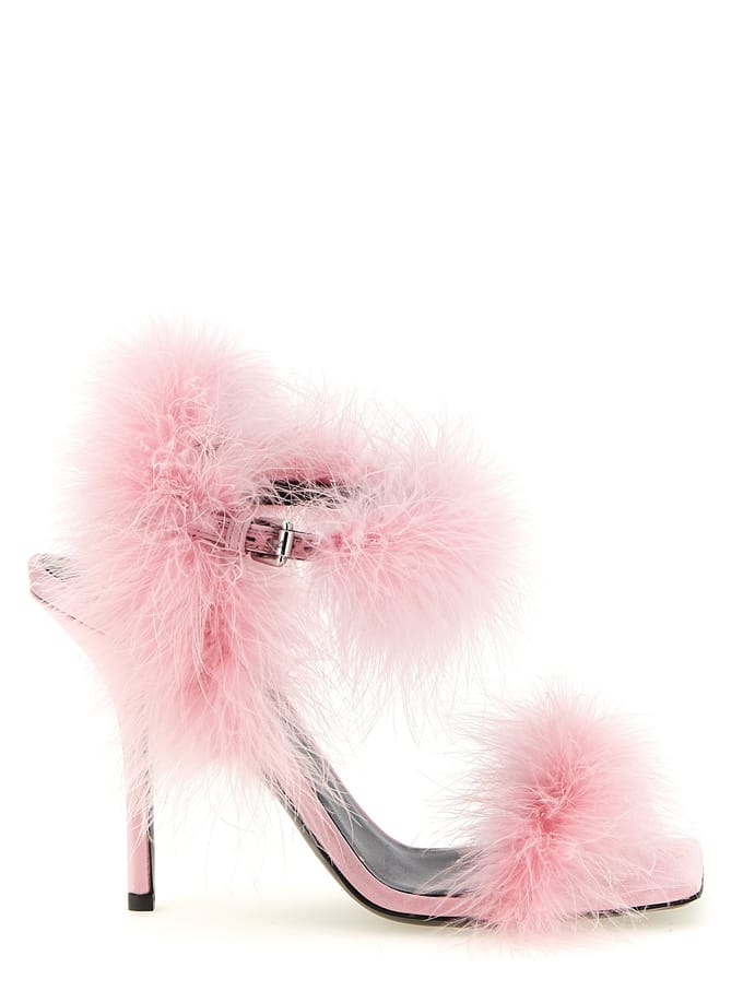 Moschino Multikleuren Viscose Stiletto Hak Sandalen