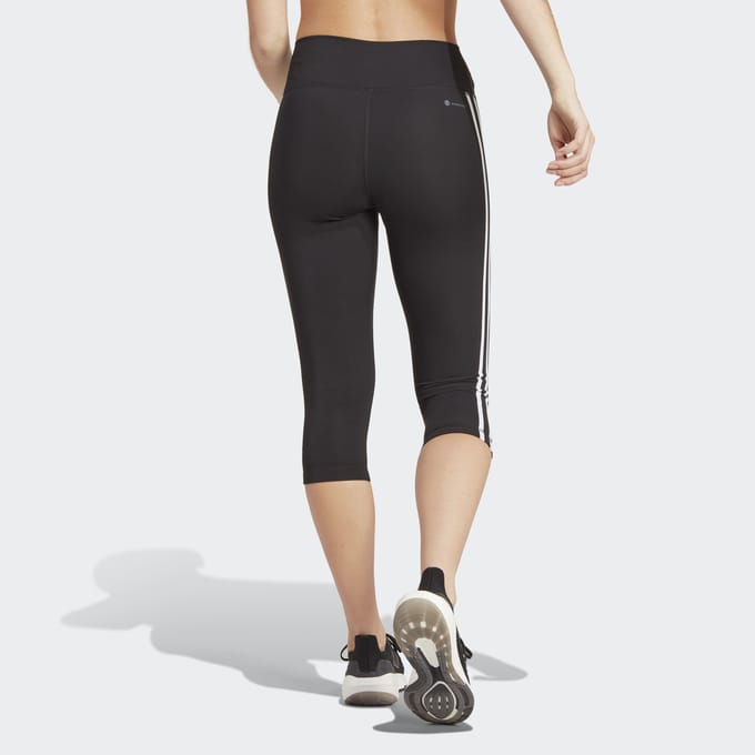 Adidas Performance Train Essentials 3-Stripes High-Waisted 3/4 Legging - Dames - Zwart