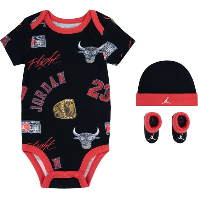 3-delige set voor babyjongens Jordan Essentials AOP