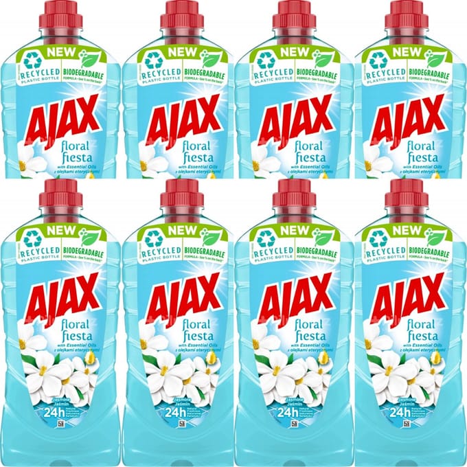 Ajax Allesreiniger – Jasmijn - 8x1000ml - Voordeelverpakking