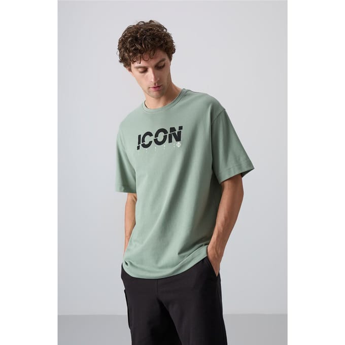 Overgrote Logo Print Crew Neck T-Shirt