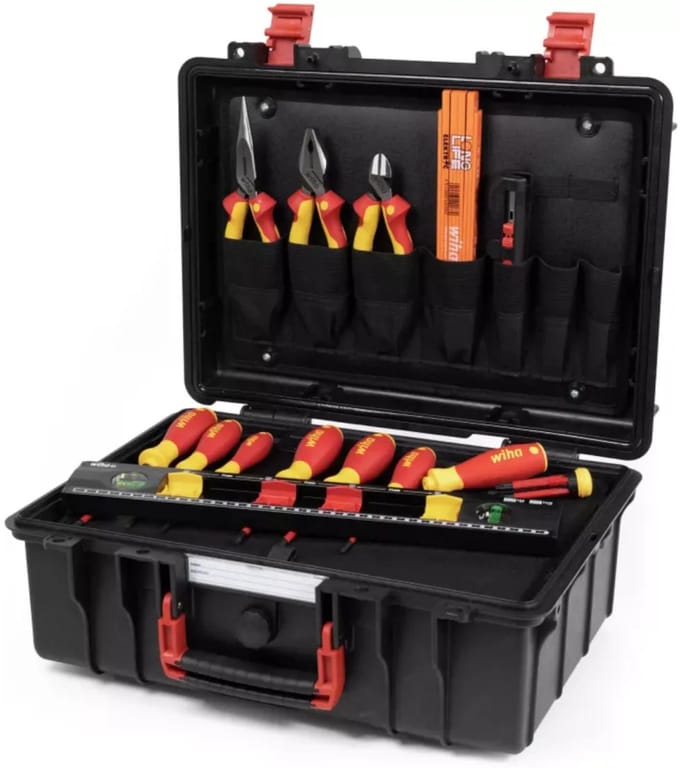 Wiha Gereedschapskoffer basis set L elektrisch - 18-delig - 45530