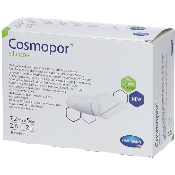 Cosmopor Silicone 7,2x 5cm 10