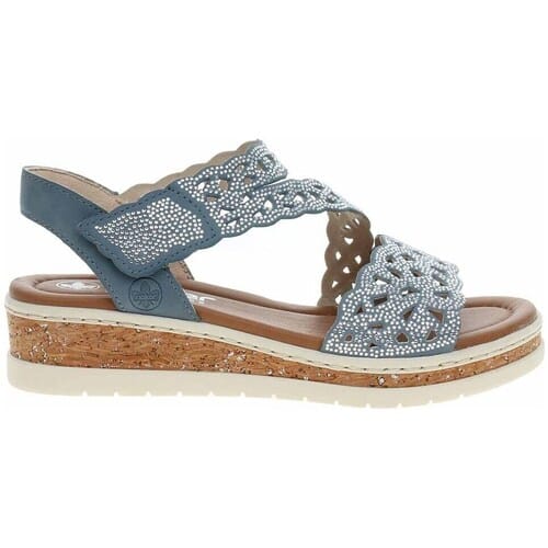Rieker Sandalen - Dames - Blauw - Maat:37