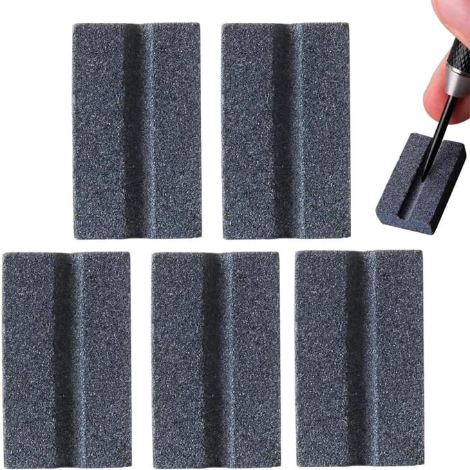 Dart Slijpstenen - Dart Accessoires - Dartpijlen Onderhoud - V-vormige Groef - Compact Ontwerp