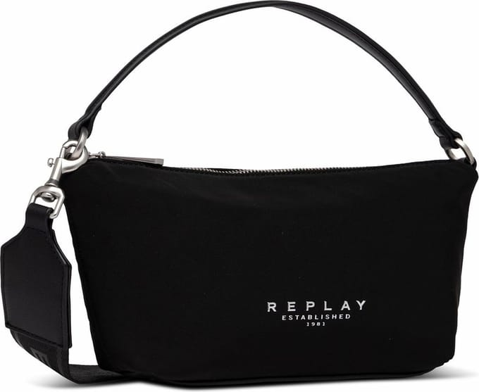 REPLAY Schoudertas Handtas Shoulder Bag Black Zwart
