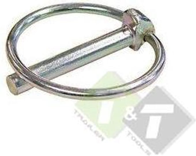 Borgpen 10 mm met verende ring - Borgpen - Borgpin - Borg pen - Borg pin.