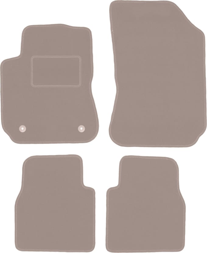 Beige velours matten voor: Citroen C4 Cactus crossover (2014-2018)