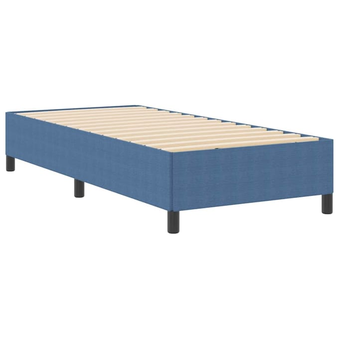 vidaXL - Boxspring - bed - Blauw - 90 - x - 200 - cm - Corduroy - stof