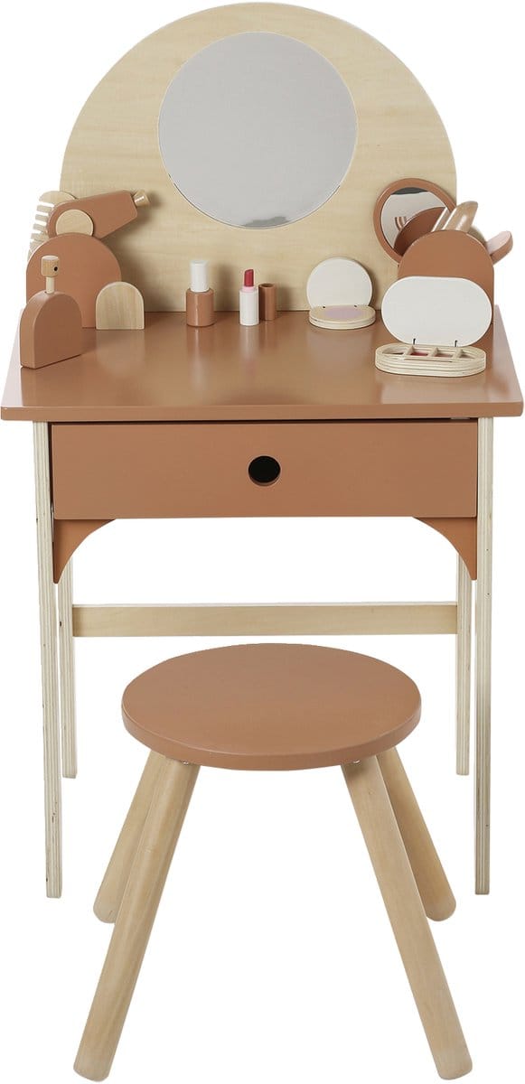Vertbaudet Kaptafel + krukje met accessoires in FSC®-hout