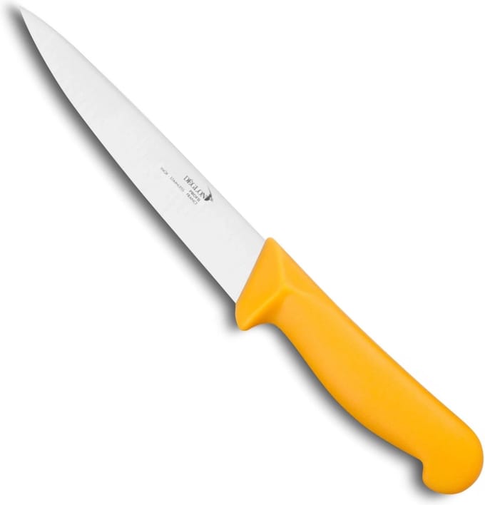 Déglon Uitbeenmes – Ergonomisch Geel Handvat – 17 cm – Vaatwasmachinebestendig