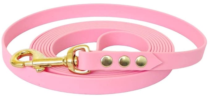 Hondenlijn - BioThane® - Lichtroze - 10 meter - 16mm - Middelgrote hond