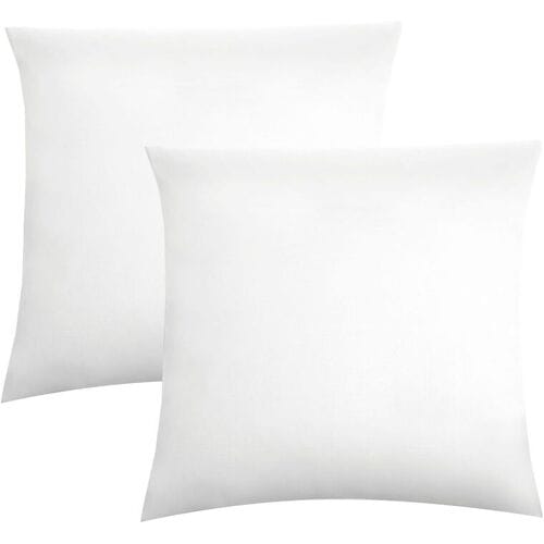 BIBERNA Fijne jersey kussenhoes (wit, 80x80)