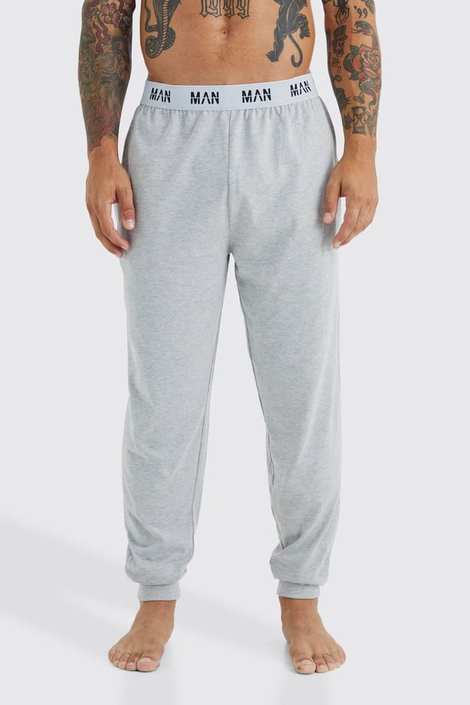 MAN Loungewear Cuffed Jogger | Grey | Size Medium