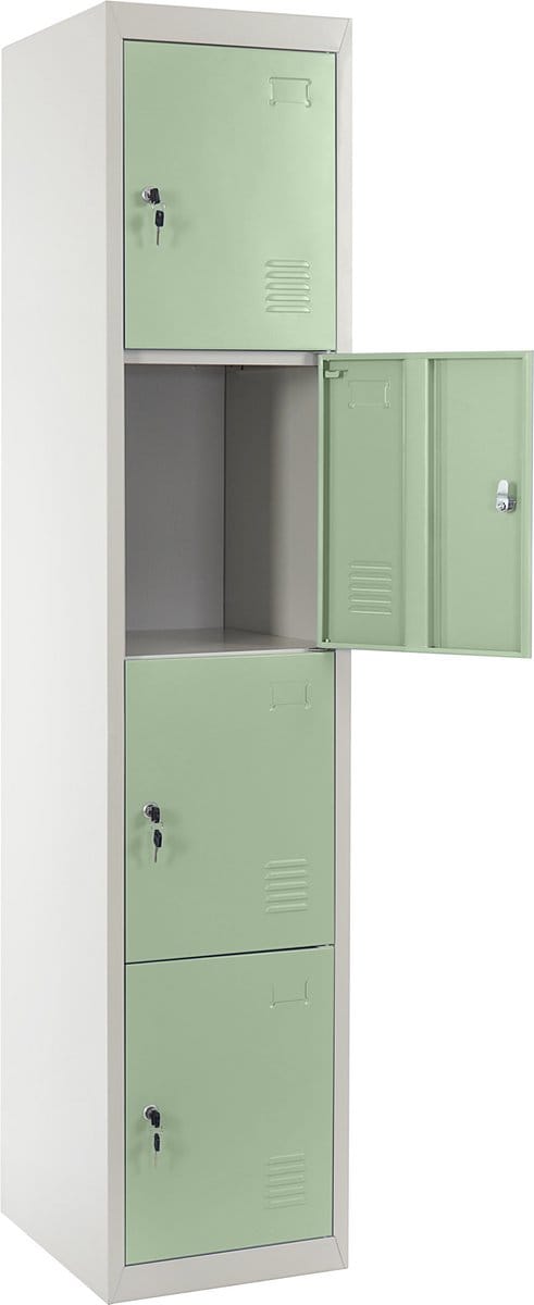 Kluis Boston T163, metalen kluis 180x38x45cm ~ groen