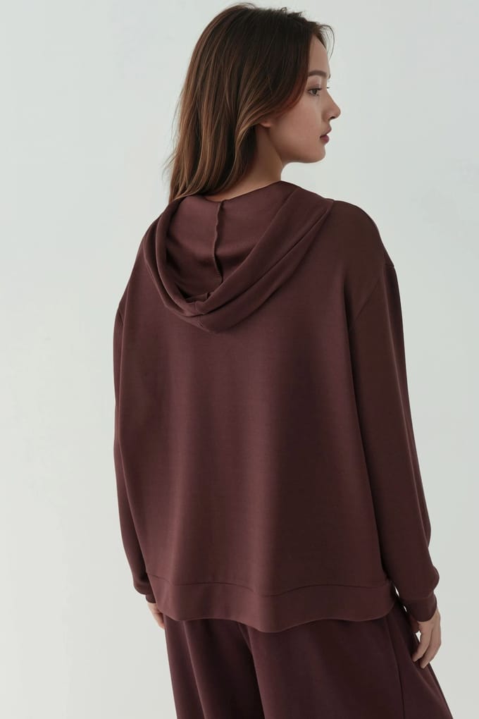 Zachte Aanraking Volledige Rits Hoodie Sweatshirt