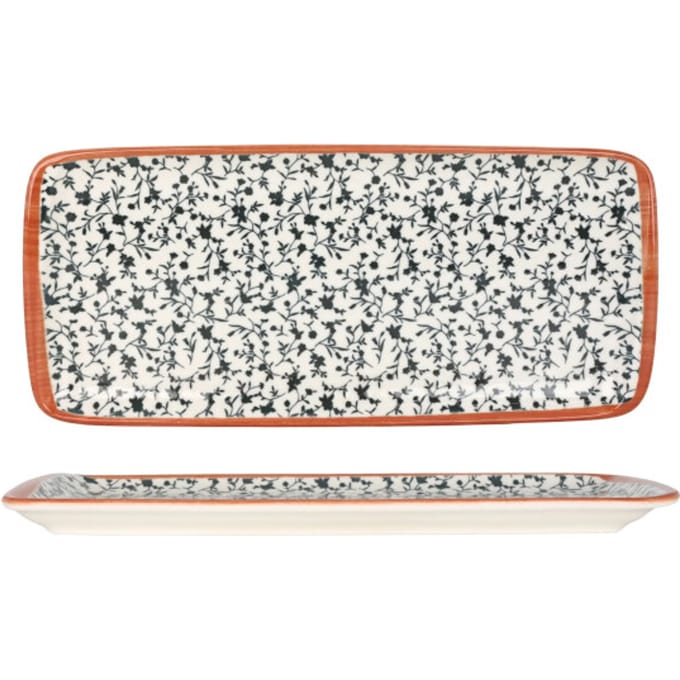 Bonna Serveerschaal - Calif - Porselein - 34x16 cm - set van 2