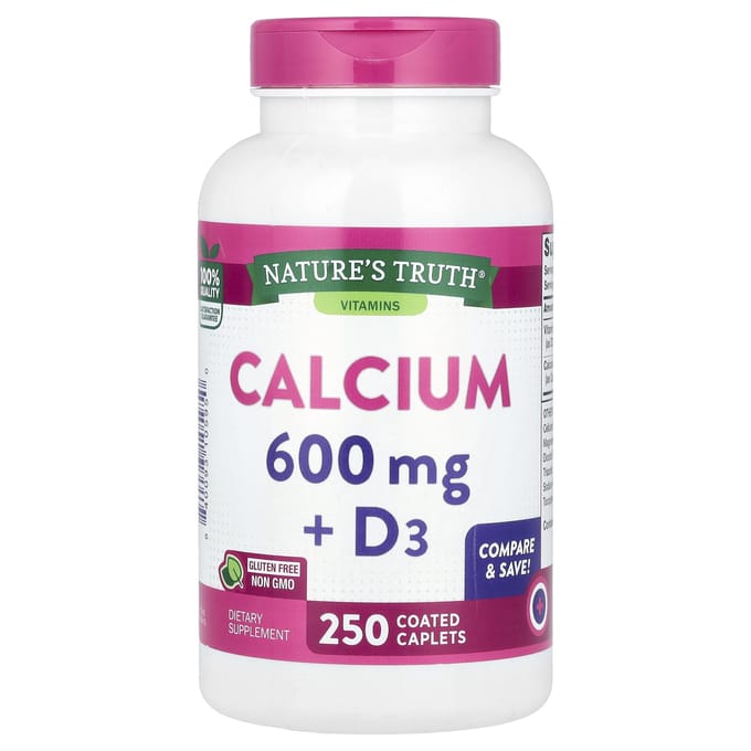 Nature's Truth, Calcium + D3, 250 comprimés enrobés