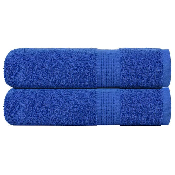 vidaXL - Handdoeken - FROGN - 2 - st - 50x100 - cm - 360 - g/m² - blauw