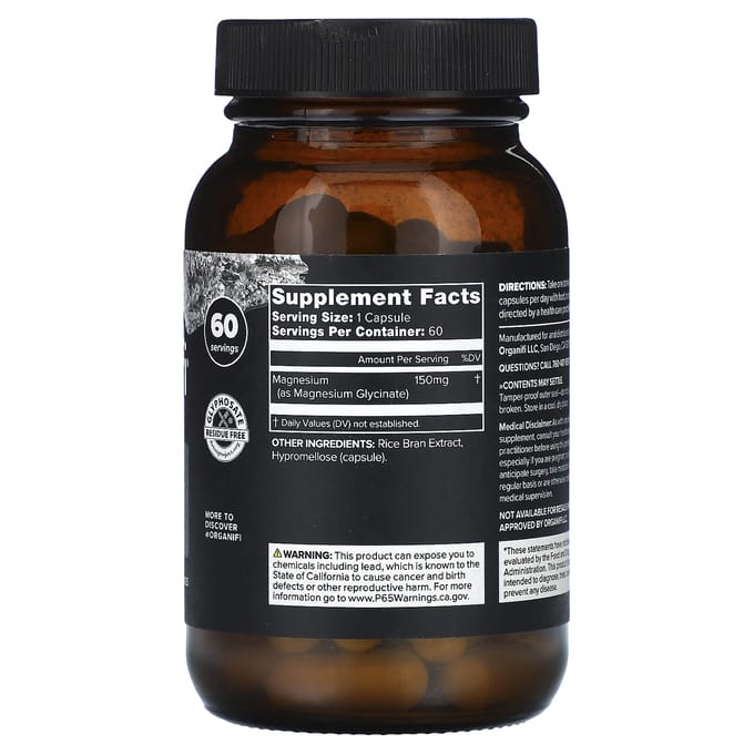 Organifi, Essentieel Magnesium, 60 Capsules