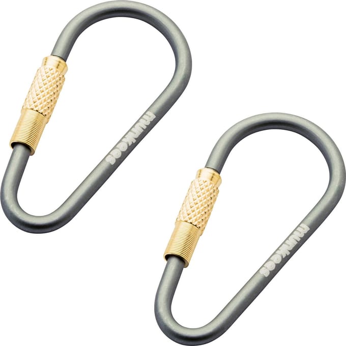 Munkees Karabijnhaak 48 X 3 Mm Grijs 2 Stuks