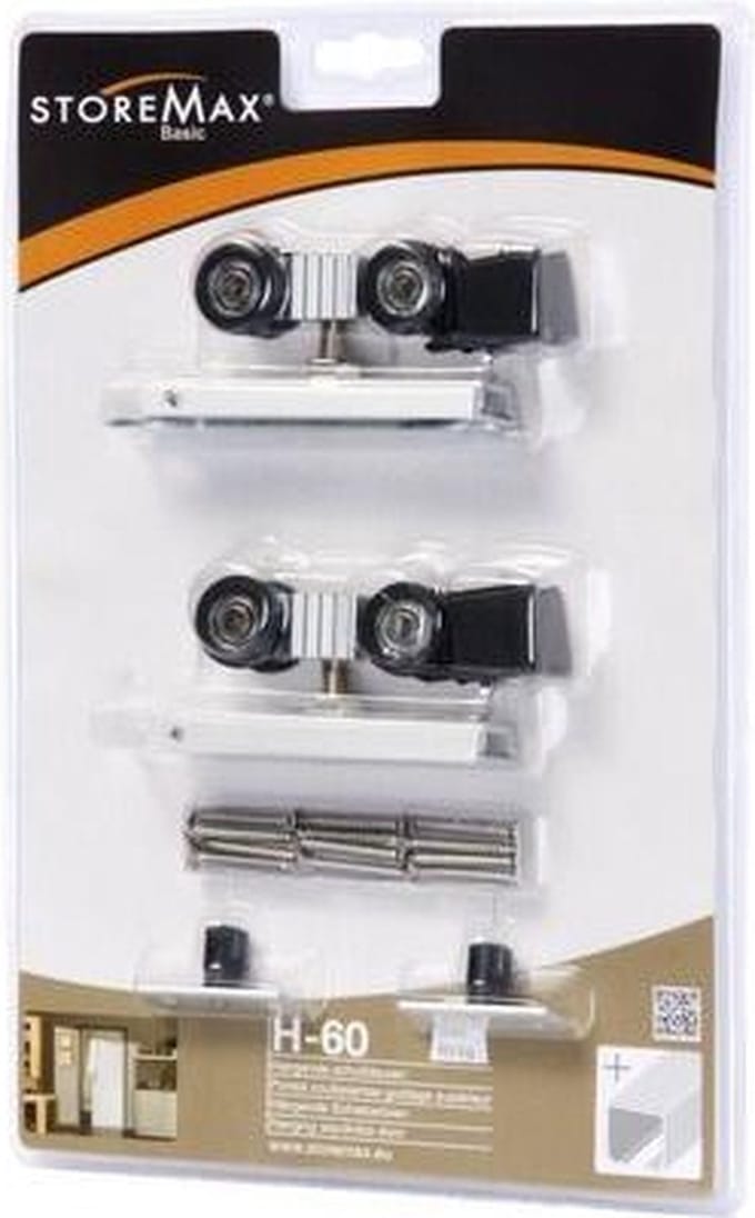 Storemax Basic Schuifdeur Wielset T.b.v. 1 Deur Type Hangend H-60