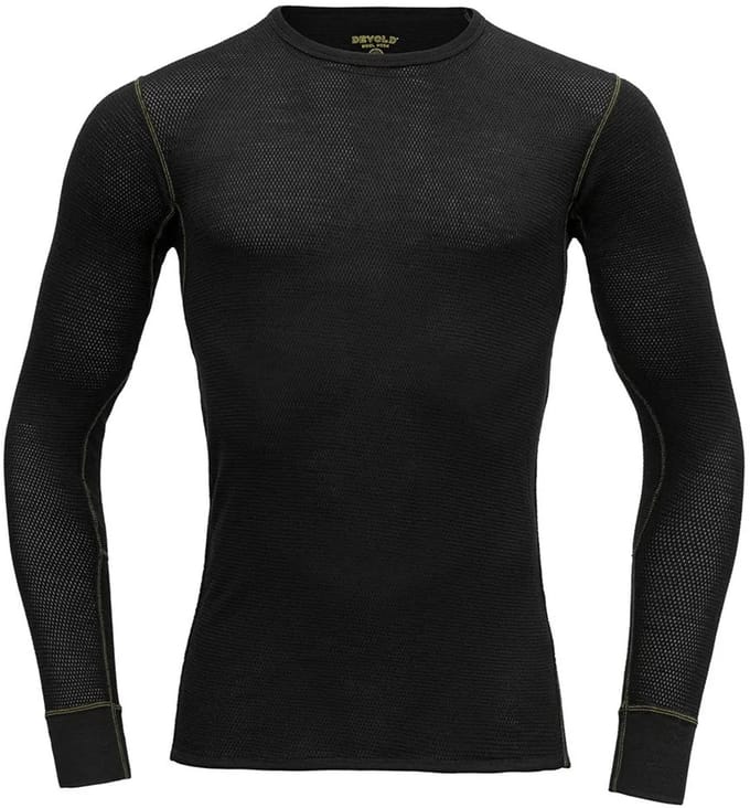 Devold Of Norway Wool Mesh 190 Lange Mouwen Basislaag Zwart S Man