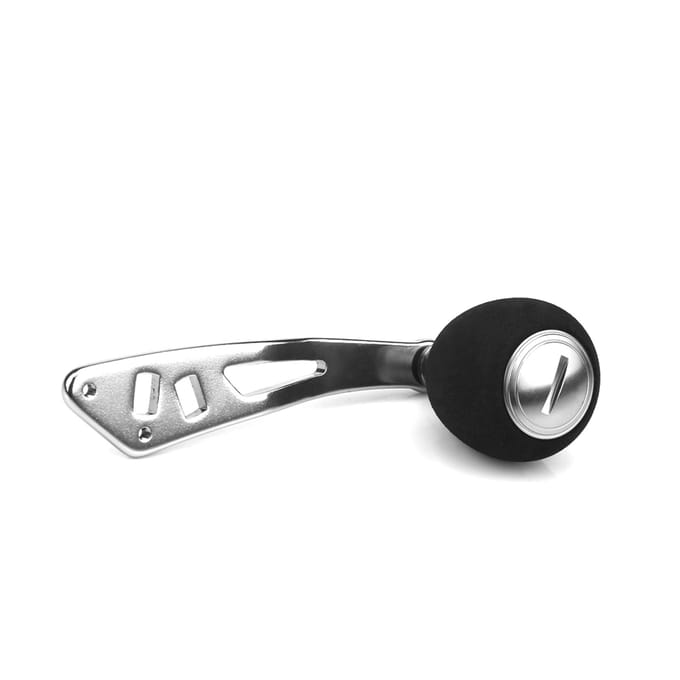 3 Kleuren Aluminium Knoppen Vismolen Handvat voor Baitcasting Tackle Gereedschap (Zilver) black
